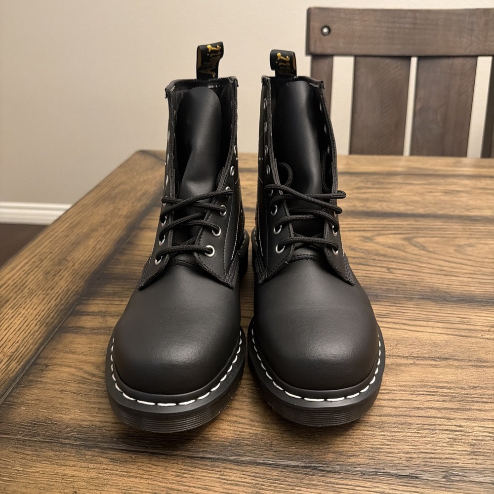 DR. MARTENS 41813001 GENIX_NAPPA_1460_SOLAR_FLAIRE_BLACK 2025 Woman's 11 …G4 - Picture 2 of 6